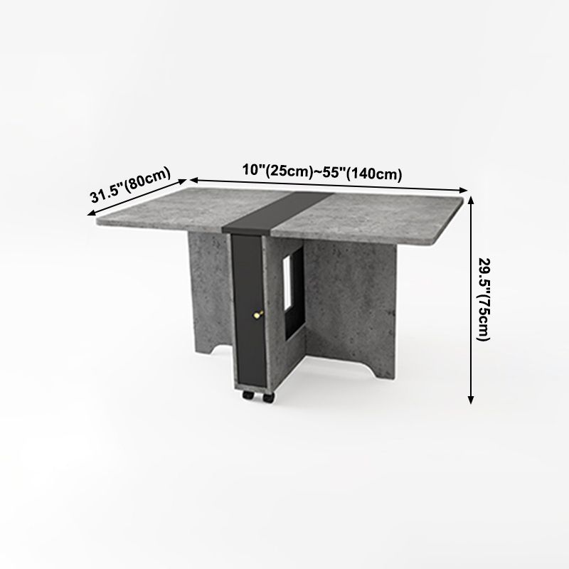Foldable Artificial Wood Table Modern Rectangle Table with Storage (only table) Clearhalo ' dining_table' 'Dining Tables & Seating' 'Dining Tables' 'furn' 'furn_dining_table' 'Furniture' 'furniture_dining_table' 'Kitchen & Dining Furniture' 'kitchen&dining_furn' 'kitchen' 'kitchen_dining_table' 1200x1200_088a9c75-8655-4db8-a1c5-2a39e8d4638b