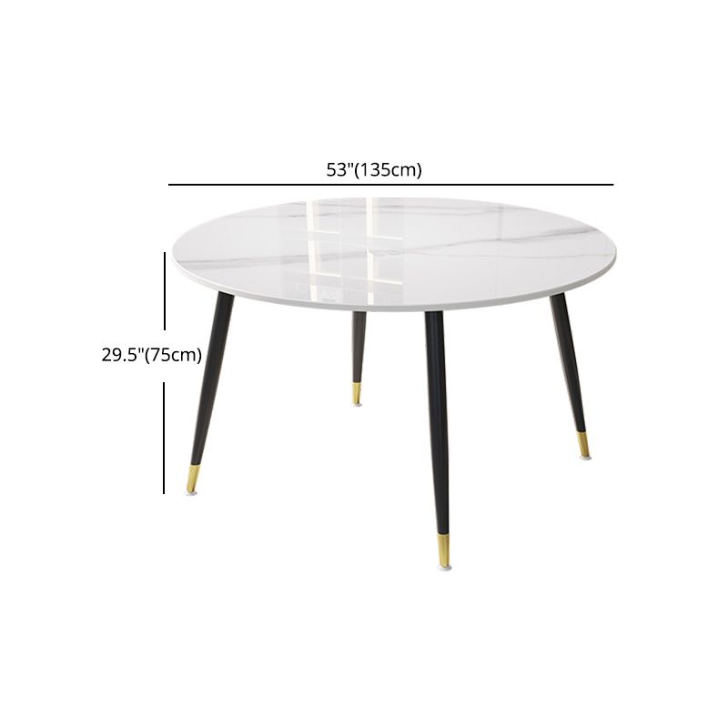 1/4/7 Pcs Metal Modern Dining Room Set with Round Table and Steel Legs Dining Set Clearhalo 'Dining Room Sets' 'Dining Tables & Seating' 'dining_room_set' 'furn' 'furn_dining_room_set' 'Furniture' 'furniture_dining_room_set' 'Kitchen & Dining Furniture' 'kitchen&dining_furn' 'kitchen' 1200x1200_088aafca-5caf-4048-9a9f-a63902d57ae3