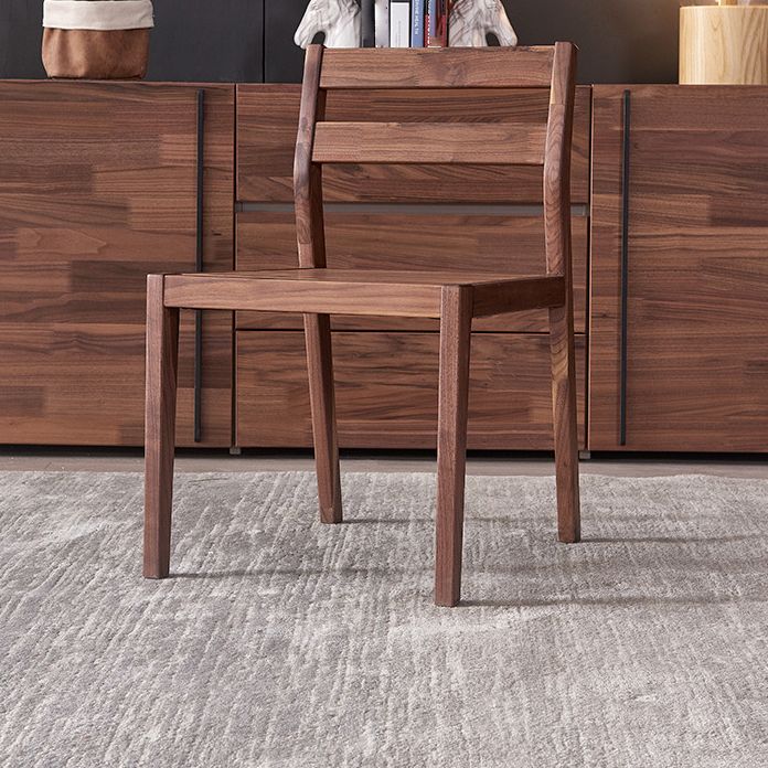 Traditional Style Solid Wood Dining Room Set with Walnut Table and 4 Legs Base Clearhalo 'Dining Room Sets' 'Dining Tables & Seating' 'dining_room_set' 'furn' 'furn_dining_room_set' 'Furniture' 'furniture_dining_room_set' 'Kitchen & Dining Furniture' 'kitchen&dining_furn' 'kitchen' 1200x1200_088aecfb-2602-493b-9e74-a2ed61d8201c