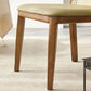Traditional Style Dining Chair Armless Chairs with Wood Legs for Home