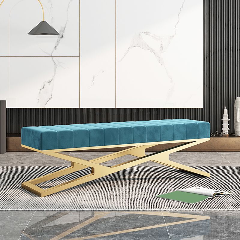 Glam Solid Color Seating Bench Upholstered Entryway and Bedroom Bench with Cushioned Clearhalo 'Benches' 'Chairs & Seating' 'furn' 'furn_benches' 'Furniture' 'Living Room Furniture' 1200x1200_0892d8e8-7280-4427-8795-c49dcd165b51