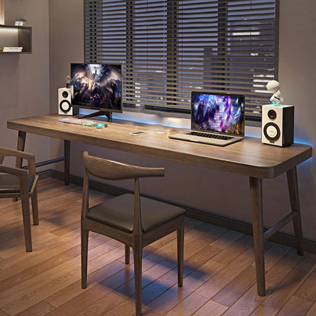 Office Contemporary Rectangular Writing Desk Wooden Office Desk with Legs Clearhalo 'furn' 'furn_office_desk' 'Furniture' 'Office Desks' 'Office Furniture' 'office_desk' 1200x1200_0896e8fc-78f4-4ea5-a283-4094276ba352