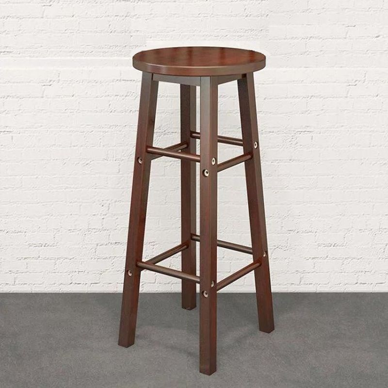 Industrial Wooden Counter Height Stools with Footrest Bar Stool Clearhalo 'Bar Furniture' 'Bar Stools' 'bar_stools' 'furn' 'furn_bar_stools' 'Furniture' 'Kitchen & Dining Furniture' 1200x1200_0899564f-e4fa-4914-8e01-28dd4031fdc9