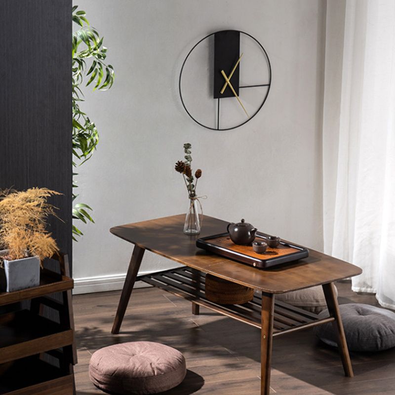 4 Legs 1 Single Coffee Table with Wood Accents Modern Rectangular Cocktail Table Clearhalo 'Coffee & Accent Tables' 'Coffee Tables' 'coffee_tables' 'furn' 'furn_coffee_tables' 'Furniture' 'furniture_coffee_tables' 'Living Room Furniture' 1200x1200_0899667f-43e7-4c7f-bcb6-fb111ae993c2