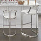 White Upholstered Bar Stools Backrest Counter Stool with Metal Base Clearhalo 'Bar Furniture' 'Bar Stools' 'bar_stools' 'furn' 'furn_bar_stools' 'Furniture' 'Kitchen & Dining Furniture' 1200x1200_089b483e-df7f-40ee-ab21-a9a6ee4834e9