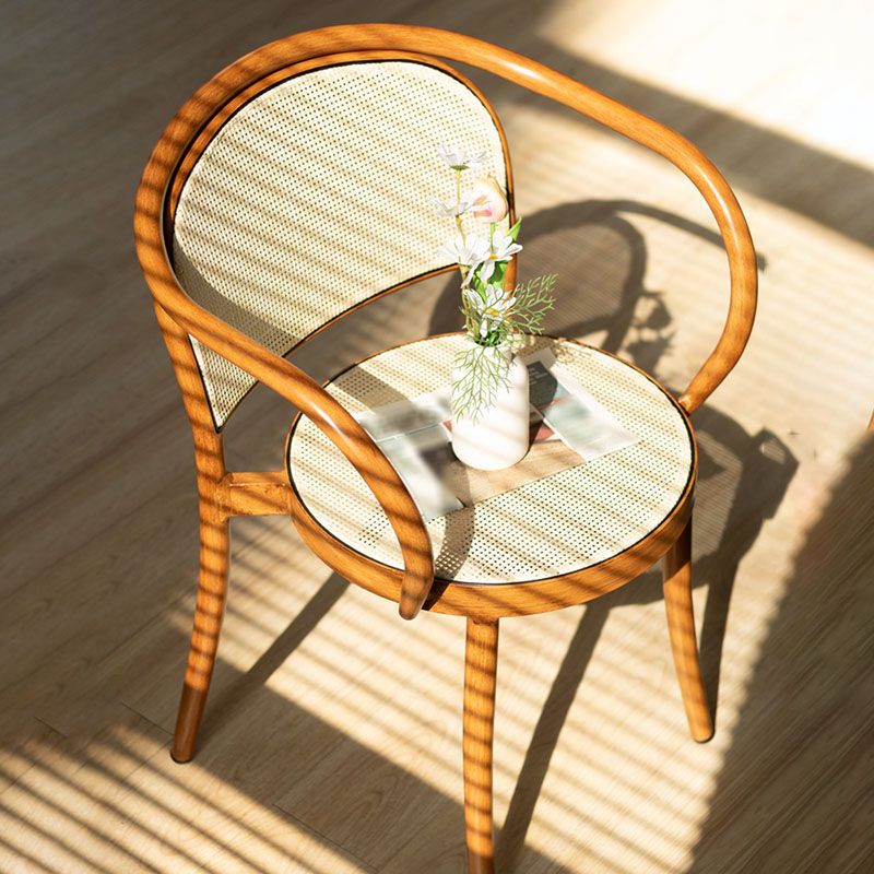 Scandinavian Arm Open Back Chairs for Home Wood Dining Chairs Clearhalo 'Dining Chairs' 'Dining Tables & Seating' 'dining_chair' 'furn' 'furn_dining_chair' 'Furniture' 'Kitchen & Dining Furniture' 1200x1200_089c9ea3-d871-46d6-a09d-4c6803694ae9