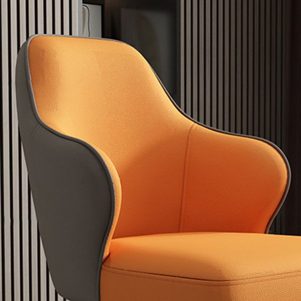 Modern Armrest Backrest Cushion Chair with Metal Legs for Hotel Clearhalo 'Dining Chairs' 'Dining Tables & Seating' 'dining_chair' 'furn' 'furn_dining_chair' 'Furniture' 'Kitchen & Dining Furniture' 1200x1200_089cfc4f-d351-4909-9bbb-f48bcccaf4be