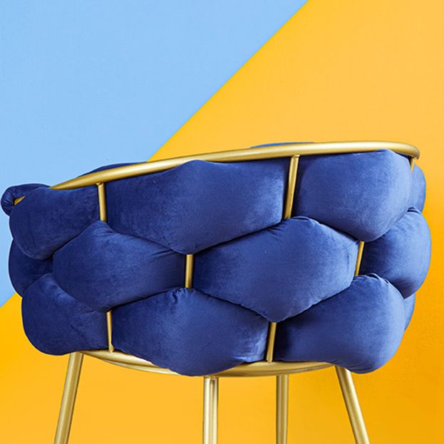 Scandinavische stijl armloze stoel stoere rug gestoffeerde eetkamerstoelen