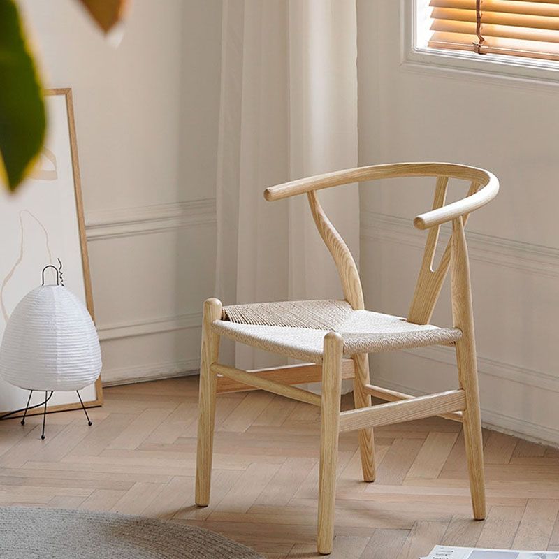 Contemporary Wood Dining Room Chair Fork Bone Single Dining Chair for Restaurant Clearhalo ' kitchen&dining_furn' 'Dining Chairs' 'Dining Tables & Seating' 'dining_chair' 'furn' 'furn_dining_chair' 'Furniture' 'furniture_dining_chair' 'Kitchen & Dining Furniture' 'kitchen' 1200x1200_089f7c2c-0910-4328-9835-dc6495e13a30