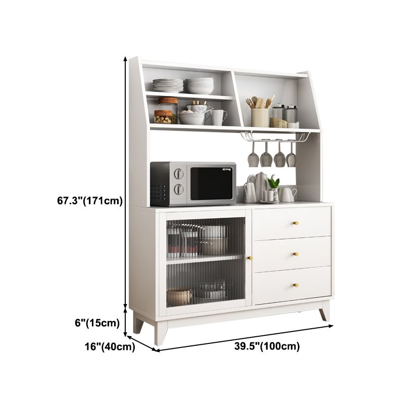Ritmo rettangolare sideboard mobile da cucina in legno contemporaneo