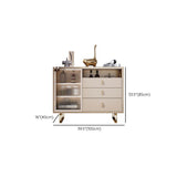 Porte di vetro contemporanea Sideboard a buffet bianco scheda laterale