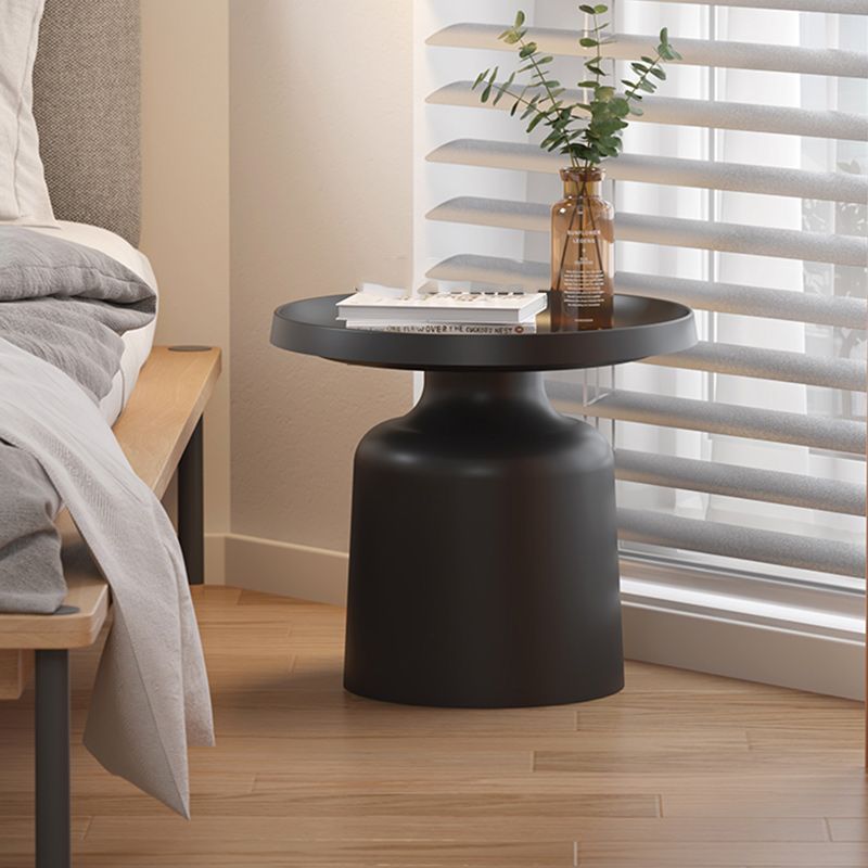 19" Wide Contemporary Corner Table Metal Round Accent Side Table Clearhalo 'Coffee & Accent Tables' 'End & Side Tables' 'end_side_tables' 'furn' 'furn_end_side_tables' 'Furniture' 'Living Room Furniture' 1200x1200_08a3be59-ce66-4922-961a-7a867807e129