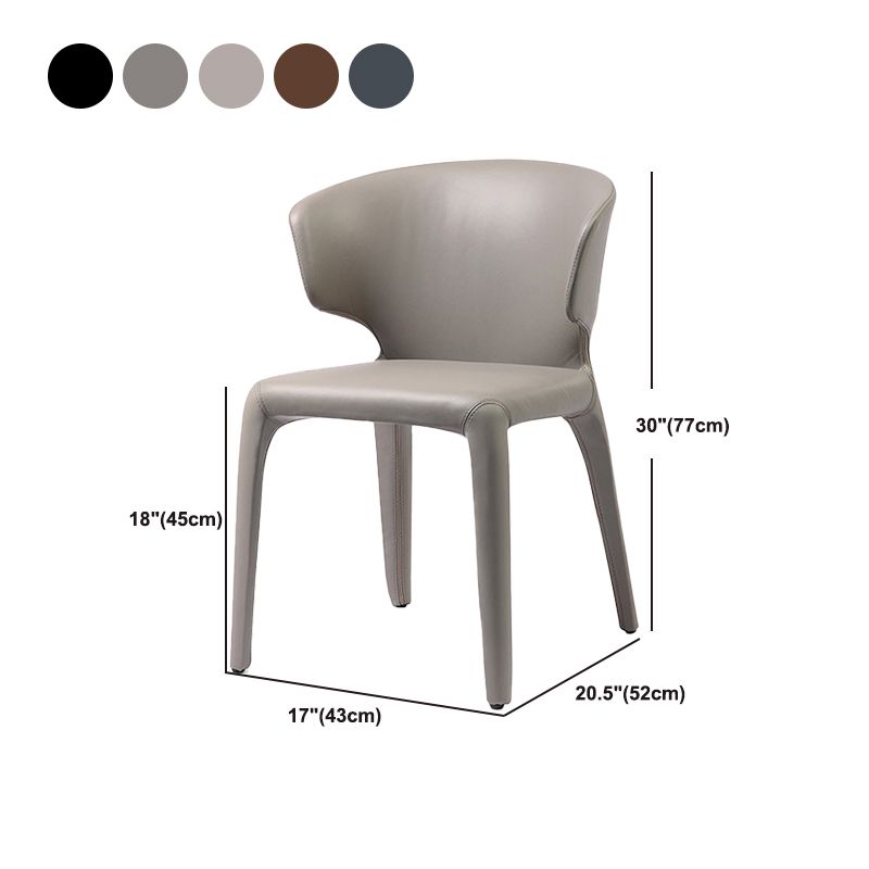 Faux Leather Dining Accent Chair Wingback Arm Chair for Home Clearhalo 'Dining Chairs' 'Dining Tables & Seating' 'dining_chair' 'furn' 'furn_dining_chair' 'Furniture' 'Kitchen & Dining Furniture' 1200x1200_08a49108-9916-47a4-bcc0-773f68c51836