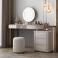 Modern White Vanity Desk met 5 opbergladen 15,74 "brede houten ijdelheidsset