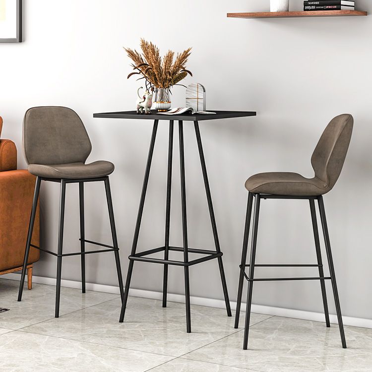 1/3/4-delige moderne barset met matte afwerking barkruk en tafelset