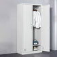 Contemporary Style Wardrobe White Metal Wardrobe Closet for Home Clearhalo 'Armoires & Wardrobes' 'armoires_wardrobes' 'Bedroom Furniture' 'furn' 'furn_armoires_wardrobes' 'Furniture' 1200x1200_08a86ebf-6ce0-4ed4-8a82-ec28b6f0cd8f