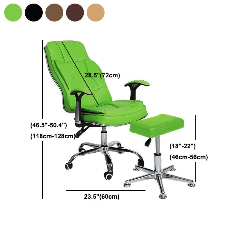 Contemporary Ergonomic Office Chair with Padded Arms Metal Frame Executive Task Chair Clearhalo 'furn' 'furn_office_chair' 'Furniture' 'furniture_office_chair' 'Office Chairs' 'Office Furniture' 'office_chair' 1200x1200_08a93a5b-85b2-4c70-8301-f916b6b59859