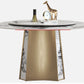 Modern Dining Sintered Stone Table Dining Round Table with Metal Legs for Home Use Clearhalo 'Dining Tables & Seating' 'Dining Tables' 'dining_table' 'furn' 'furn_dining_table' 'Furniture' 'Kitchen & Dining Furniture' 1200x1200_08aa624c-5c4c-48d8-b22b-aba8328246c8