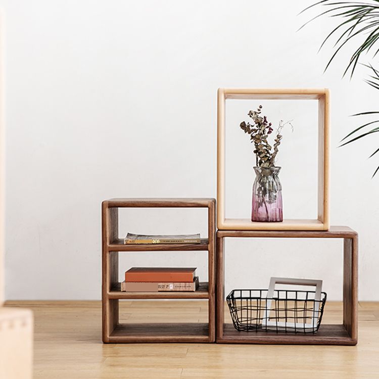 Contemporary Solid Wood Bookshelf Open Back Bookcase for Home Office Clearhalo 'Bookcases' 'furn' 'furn_bookcases' 'Furniture' 'Office Furniture' 1200x1200_08aa6c96-7d58-4bed-9665-0f7bbbdc4710