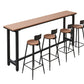 Industrial Counter Height Pub Set 1/2/5 Pcs Iron Stools Legs and Metal Base Bar Table