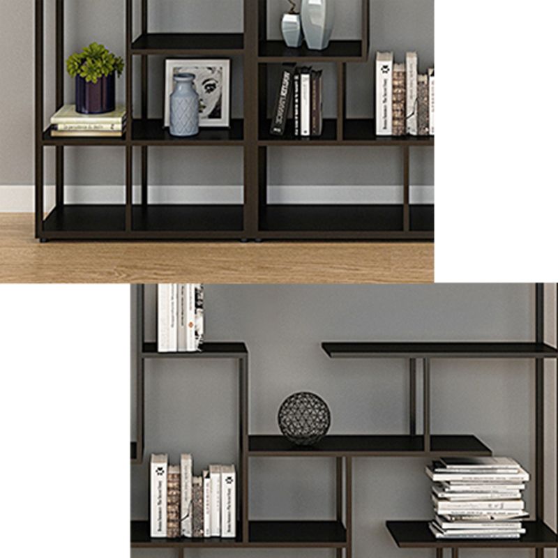 Metal Black Shelf Bookcase Contemporary Bookshelf for Home Office Clearhalo 'Bookcases' 'furn' 'furn_bookcases' 'Furniture' 'furniture_bookcases' 'Office Furniture' 1200x1200_08ac6f23-417f-4f1c-82f1-9984aceafd0f
