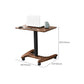 Rectangular Shaped Office Task Desk Wood Writing Desks with Wheels for Home