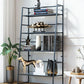 Modern Bookshelf Ladder Metal Open Back Shelf Bookcase with Shelves for Living Room Clearhalo 'Bookcases' 'furn' 'furn_bookcases' 'Furniture' 'Office Furniture' 1200x1200_08b1297f-183a-447e-86ca-75ae0131e416