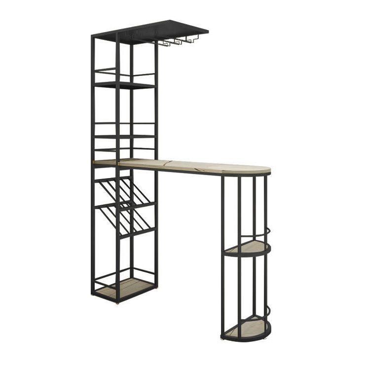 Contatore a barre di pietra contemporanea tavolino da barra per cucina