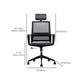 Fixed Arms Swivel Chair Modern Style Office Ergonomic Mesh Task Chair Clearhalo 'furn' 'furn_office_chair' 'Furniture' 'Office Chairs' 'Office Furniture' 'office_chair' 1200x1200_08b58ecc-d934-4561-9660-0bedb22ff2d8
