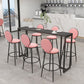 Black and Metal Base Table Industrial Rectangle Sintered Stone Bar Table Clearhalo 'Bar Furniture' 'Bar Tables' 'bar_tables' 'furn' 'furn_bar_tables' 'Furniture' 'Kitchen & Dining Furniture' 1200x1200_08b58fff-512d-497a-a8e7-413d0fc1cbc5