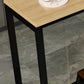 Marble & Wood Bar Dining Table with Rectangle Table Top Trestle Table - 41.3" H Clearhalo 'Bar Furniture' 'Bar Tables' 'bar_tables' 'furn' 'furn_bar_tables' 'Furniture' 'furniture_bar_tables' 'Kitchen & Dining Furniture' 'kitchen&dining_furn' 'kitchen' 1200x1200_08b59ec7-e9f3-43e6-94eb-a457fa5114d6