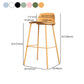 Scandinavia Style Bar-stool Iron Legs with Footrest PP Rectangle Seat for Kitchen Bar Clearhalo 'Bar Furniture' 'Bar Stools' 'bar_stools' 'furn' 'furn_bar_stools' 'furniture_bar_stools' 'Kitchen & Dining Furniture' 'kitchen&dining_furn' 'kitchen' 'kitchen_furn' Furniture' 1200x1200_08b83ccd-8d05-49aa-a9b5-3fc1496cec7e