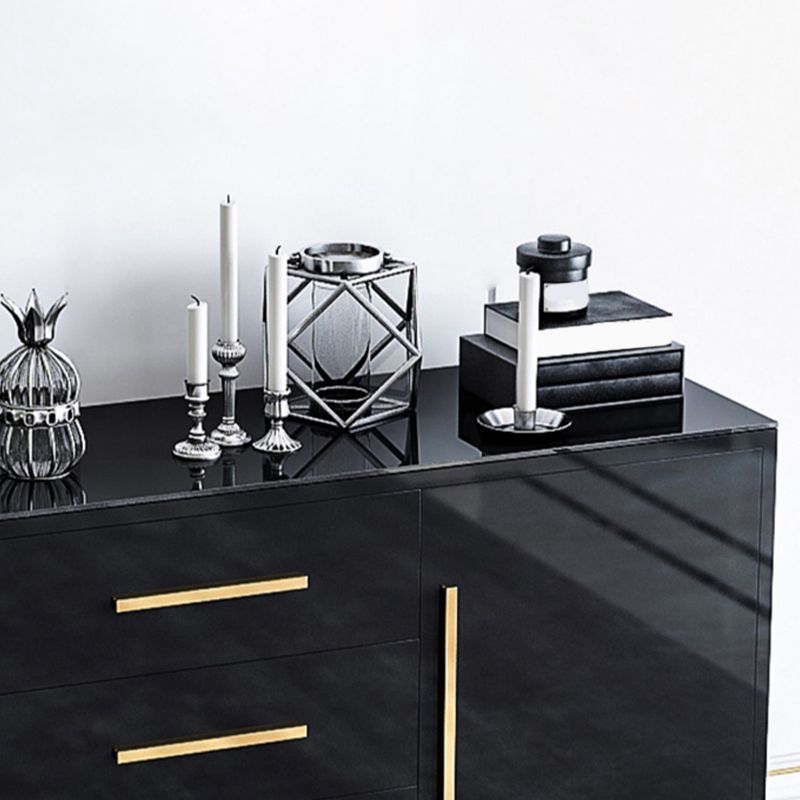 Gabinetes paralela glamoroso de buffet reflejados 3 cajones y 2 puertas buffet de comedor