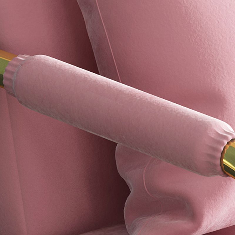 Sewn Pillow Back Velvet Sofa 28.35" High Metal Brass Arm Sofa Clearhalo 'Furniture' 'furniture_sofas' 'kitchen' 'kitchen_sofas' 'Living Room Furniture' 'Sofa' 'sofas' 1200x1200_08bc11c9-15f2-4582-9691-b79fa7914e04