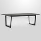 Rectangle Black Dining Table Wooden Table Industrial with Double Pedestal Clearhalo ' dining_table' 'Dining Tables & Seating' 'Dining Tables' 'furn' 'furn_dining_table' 'Furniture' 'furniture_dining_table' 'Kitchen & Dining Furniture' 'kitchen&dining_furn' 'kitchen' 'kitchen_dining_table' 1200x1200_08bc3f83-a007-4c6b-8fef-f63dd3fed6a5