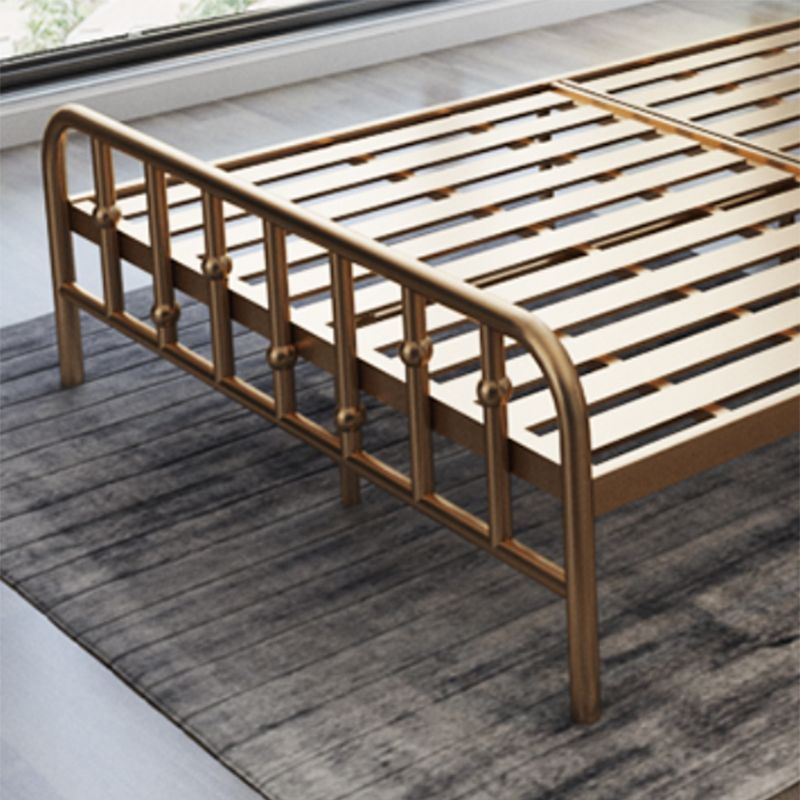 Testiera del fuso rettangolare con letti glam con letto di gambe metalliche