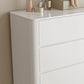 Coffre de rangement de 15,6 pouces de largeur, commode de rangement moderne en bois manufacturé