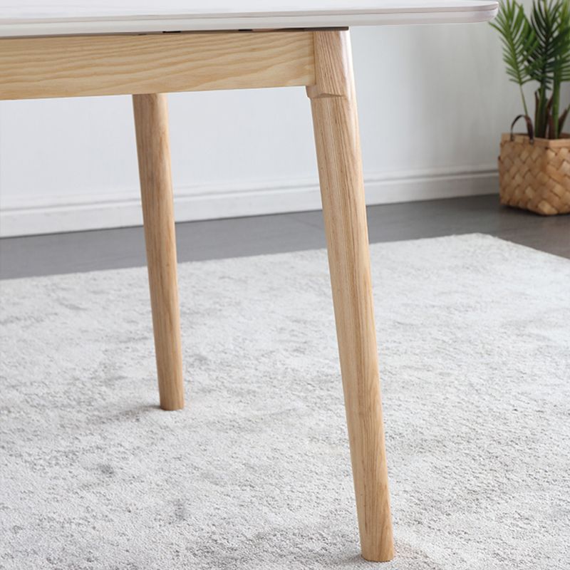 Rectangle Extendable Stone Dining Site Table Traditional Luxury Dinette Table for Home Clearhalo ' dining_table' 'Dining Tables & Seating' 'Dining Tables' 'furn' 'furn_dining_table' 'Furniture' 'furniture_dining_table' 'Kitchen & Dining Furniture' 'kitchen&dining_furn' 'kitchen' 'kitchen_dining_table' 1200x1200_08c06a5c-4e4a-40c0-aebd-6f5b30d268de