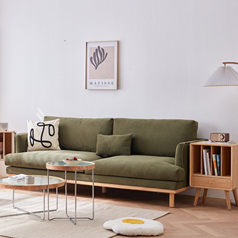 Recessed Arm Loose Back Sofa 35"W Velvet Sofa for Living Room Clearhalo 'furn' 'furn_sofas' 'Furniture' 'furniture_sofas' 'kitchen' 'kitchen_sofas' 'Living Room Furniture' 'Sofa' 'sofas' 1200x1200_08c52249-01f1-4fc5-9aea-893036f36b16