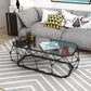 Modern Frame Coffee Cocktail Table Rectangular Glass Top Coffee Table Clearhalo 'Coffee & Accent Tables' 'Coffee Tables' 'coffee_tables' 'furn' 'furn_coffee_tables' 'Furniture' 'Living Room Furniture' 1200x1200_08c55b3a-b2b2-45dc-a651-677f1f6b63d4