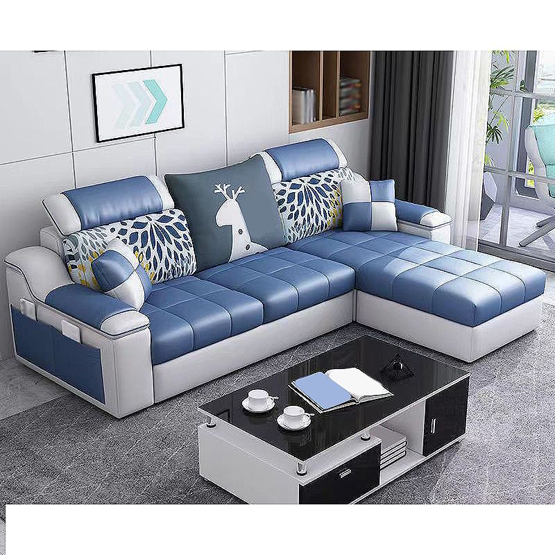 82.68"L x 57.09"W x 35.43"H Sloped Arm Sofa Cushion Back Sectionals with Storage Clearhalo 'furn' 'furn_sectionals' 'Furniture' 'furniture_sectionals' 'Living Room Furniture' 'Sectionals' 1200x1200_08c5ba8b-c270-476d-95c9-54c41e8b51fd