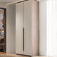 Hinged Wardrobe Cabinet Engineered Wood Wardrobe Armoire for Home