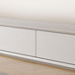 Faux Wood TV Console White Contemporary Cable Management Media Console Clearhalo 'furn' 'furn_tv_stands_entertainment_centers' 'Furniture' 'Living Room Furniture' 'TV Stands & Entertainment Centers' 'TV Stands & Media Storage Furniture' 'tv_stands_entertainment_centers' 1200x1200_08cba399-7e9b-45ea-8f13-33eb16fb1a10