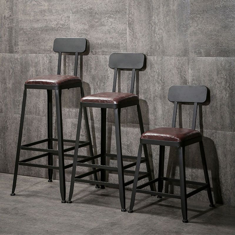 Wooden Square Seat Barstool Industrial Metal Counter Stool with Backrest Clearhalo 'Bar Furniture' 'Bar Stools' 'bar_stools' 'furn' 'furn_bar_stools' 'furniture_bar_stools' 'Kitchen & Dining Furniture' 'kitchen&dining_furn' 'kitchen' 'kitchen_furn' Furniture' 1200x1200_08cc0de0-75c7-4343-af0e-1fde976bde59