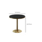 Traditional Luxury Round Dining Table Black Stone Top Table for Home