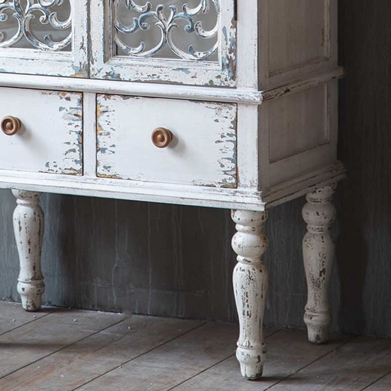 Traditional Wood Display Stand Glass Doors Storage Cabinet with Doors for Living Room Clearhalo 'Display & China Cabinets' 'display_china_cabinets' 'furn' 'furn_display_china_cabinets' 'Furniture' 'Kitchen & Dining Furniture' 1200x1200_08cca73d-004c-4176-a17d-9756a4e58870