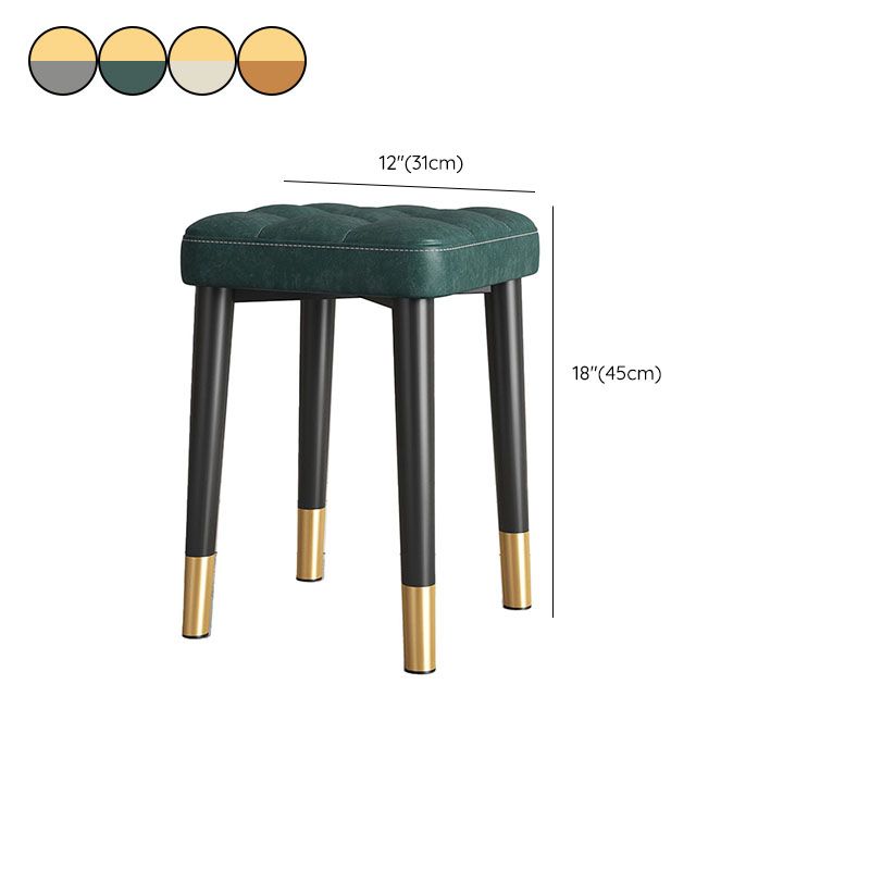 Modern Square Standard Leather Standard with Black Legs for Home Clearhalo 'furn' 'furn_ottomans_poufs' 'Furniture' 'Living Room Furniture' 'Ottomans & Poufs' 'ottomans_poufs' 1200x1200_08cd8852-b99d-4b0a-beaa-0878f8626b9d