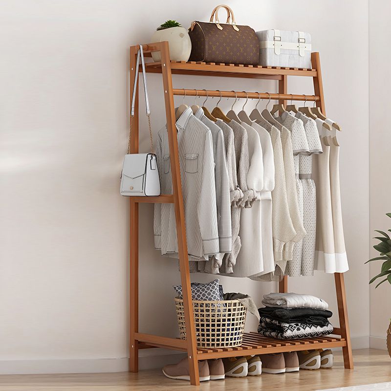 Modern Coat Rack Wooden Storage Shelf Coat Hanger Entryway Kit Clearhalo 'Entry & Mudroom Furniture' 'furn' 'furn_hall_tree_coat_racks' 'Furniture' 'Hall Trees & Coat Racks' 'hall_tree_coat_racks' 1200x1200_08ce259c-79e7-467e-a532-cc3cd3677cae