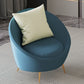 Fabric Sofa in Blue With Tight Back for Living Room,Apartment
