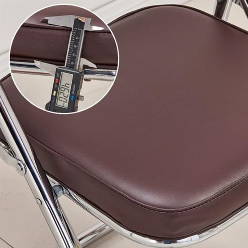 Contemporary Side Chair Metal Home Armless Upholstery Open Back Dining Side Chair Clearhalo ' kitchen&dining_furn' 'Dining Chairs' 'Dining Tables & Seating' 'dining_chair' 'furn' 'furn_dining_chair' 'Furniture' 'furniture_dining_chair' 'Kitchen & Dining Furniture' 'kitchen' 1200x1200_08cf1346-be02-46d9-aee6-7005ff52c640